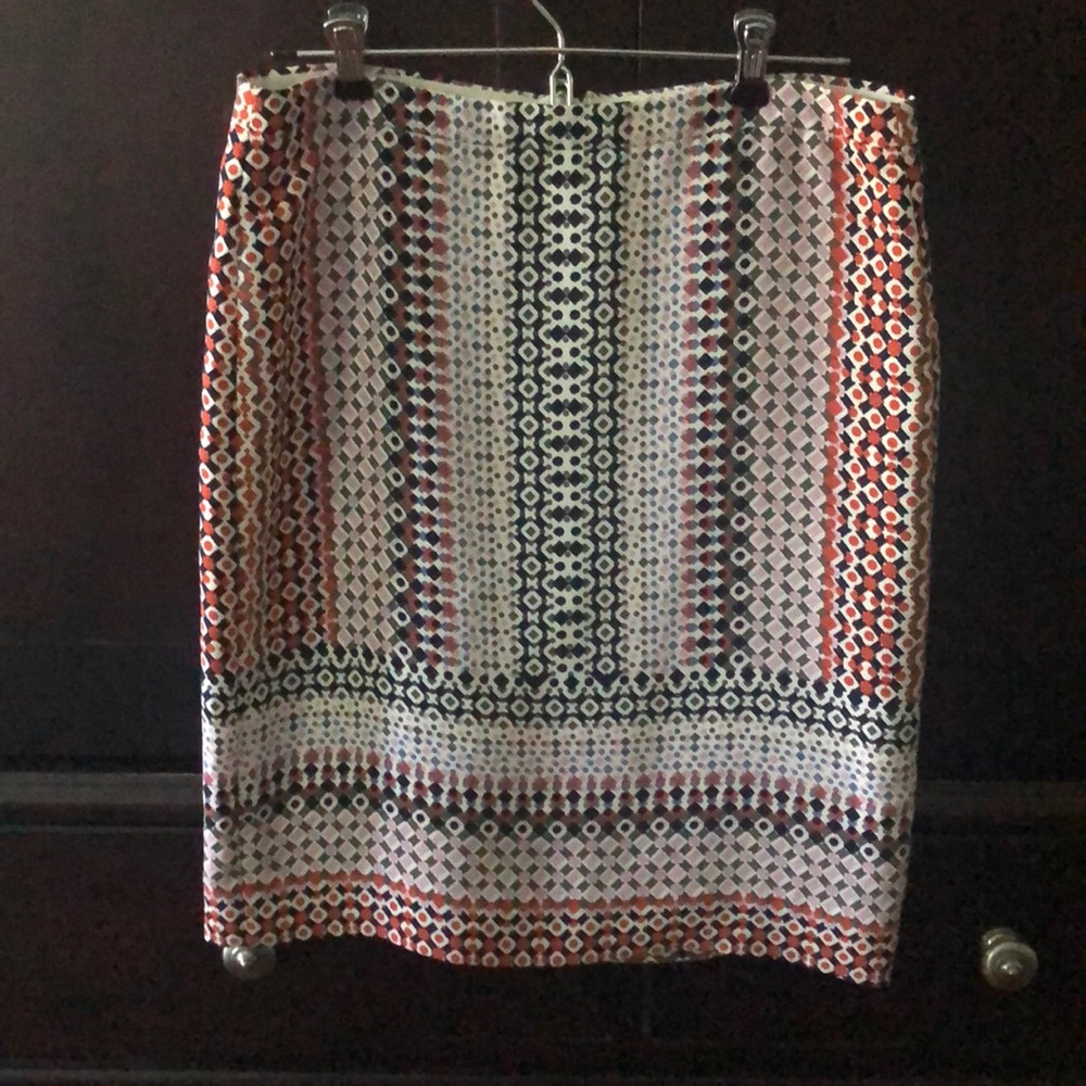 J.Crew Multi colored pencil skirt